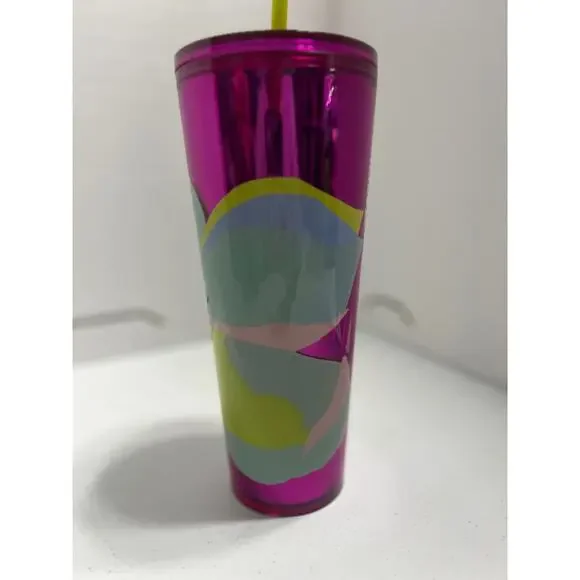 Starbucks Spring 2024 Metallic Magenta Magnolia Tumbler - Picture 6 of 7